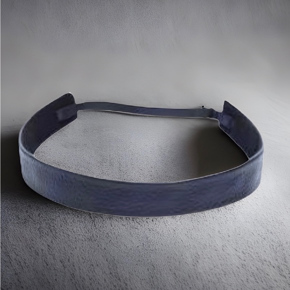 BLACK LEATHER PEBBLED HEADBAND NWT - Picture 2 of 9